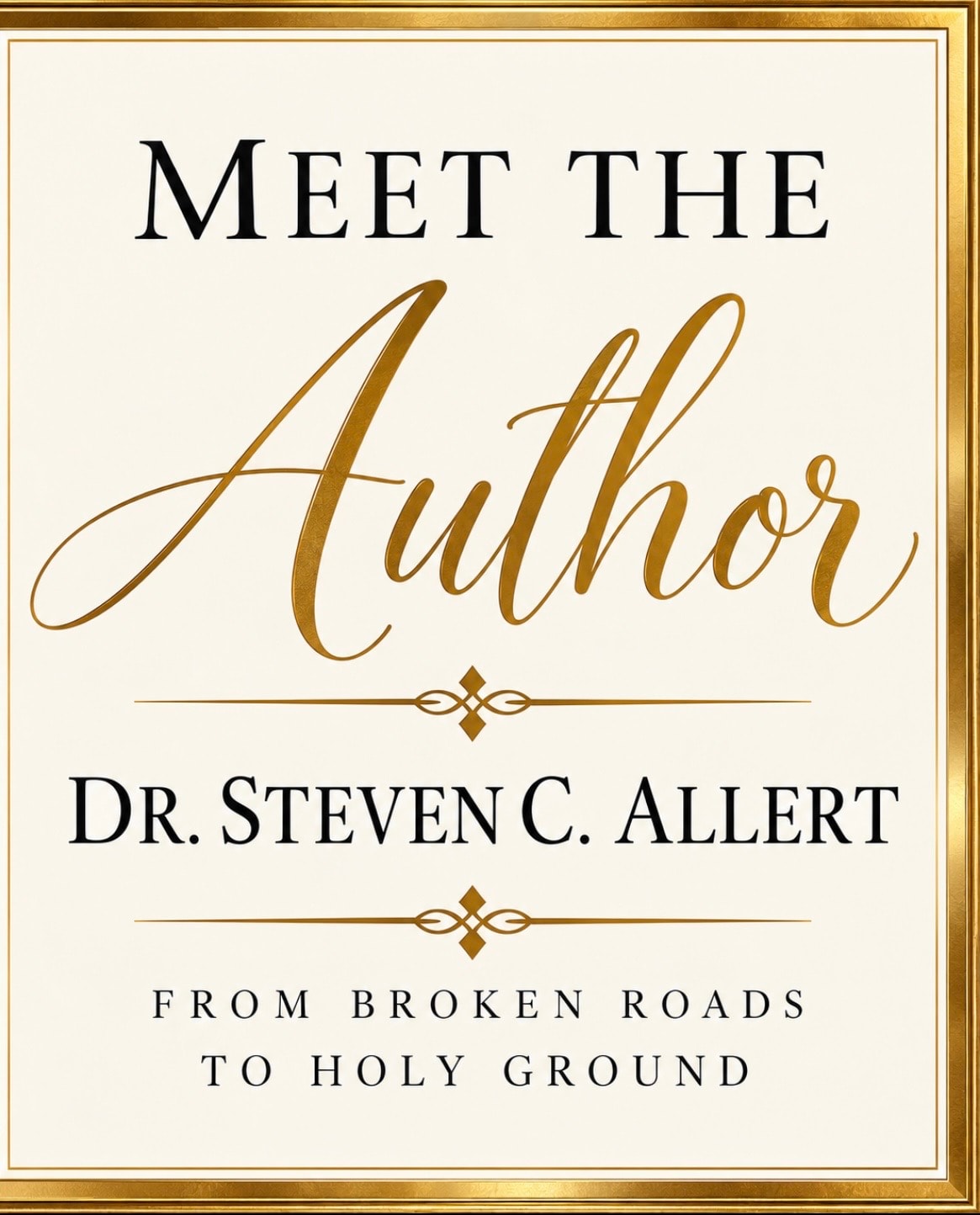Dr. Steven C. Allert book signing in Cleveland, TN — guests with signed books